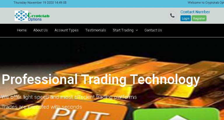 Cryptotab Options Review ( cryptotaboptions.com )