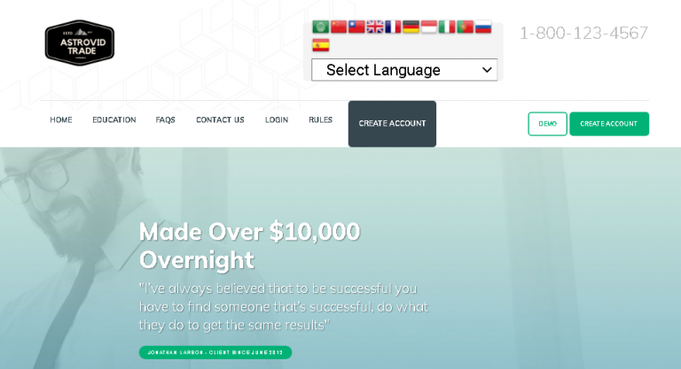 Fina Capital Review ( astrovidtrade.com is Scam )