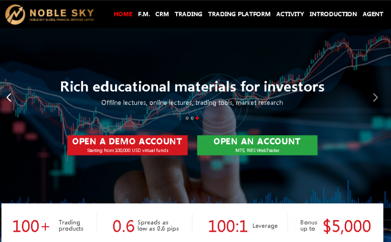 Noble Sky Review (nbstrader.com is Scam)