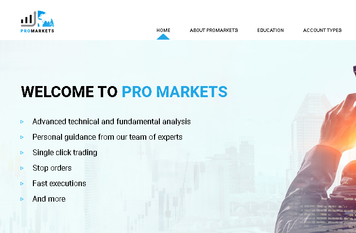 Pro Markets Review ( promarketsonline.com is a Scam )