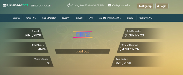 Cointaz Review ( cointaz.biz Scam Company )